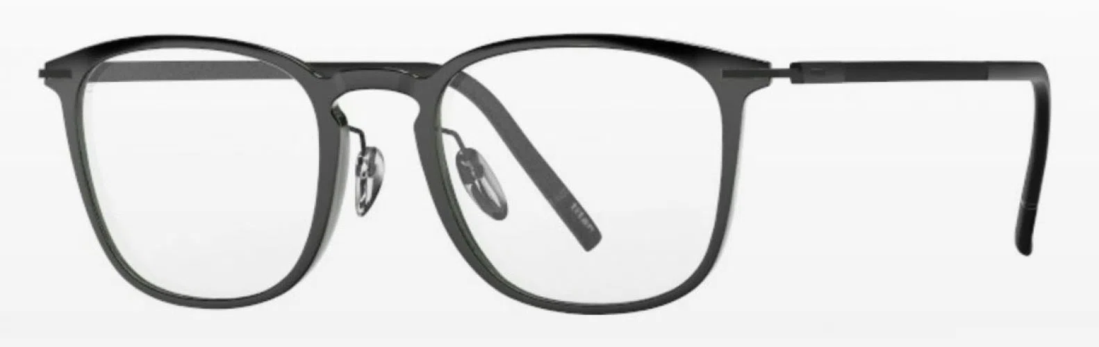 Silhouette Rising Dawn 2963 Eyeglasses - Jet Black - ext. nosebridge + temple length - view 4